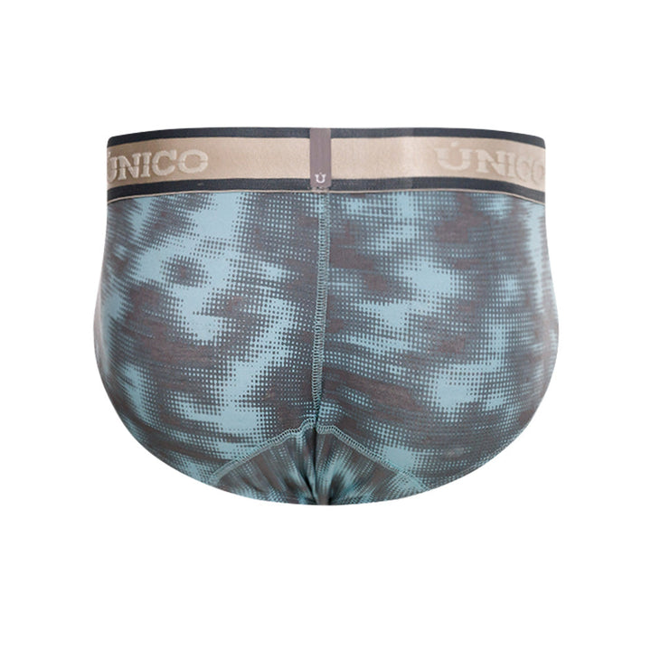 Mundo Unico Men's Cotton Boxer Briefs - Fascinante Grey Printed Design