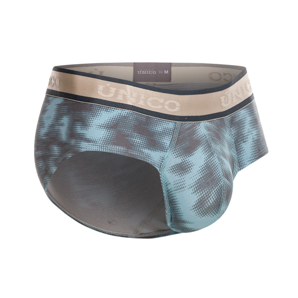 Mundo Unico Men's Cotton Boxer Briefs - Fascinante Grey Printed Design
