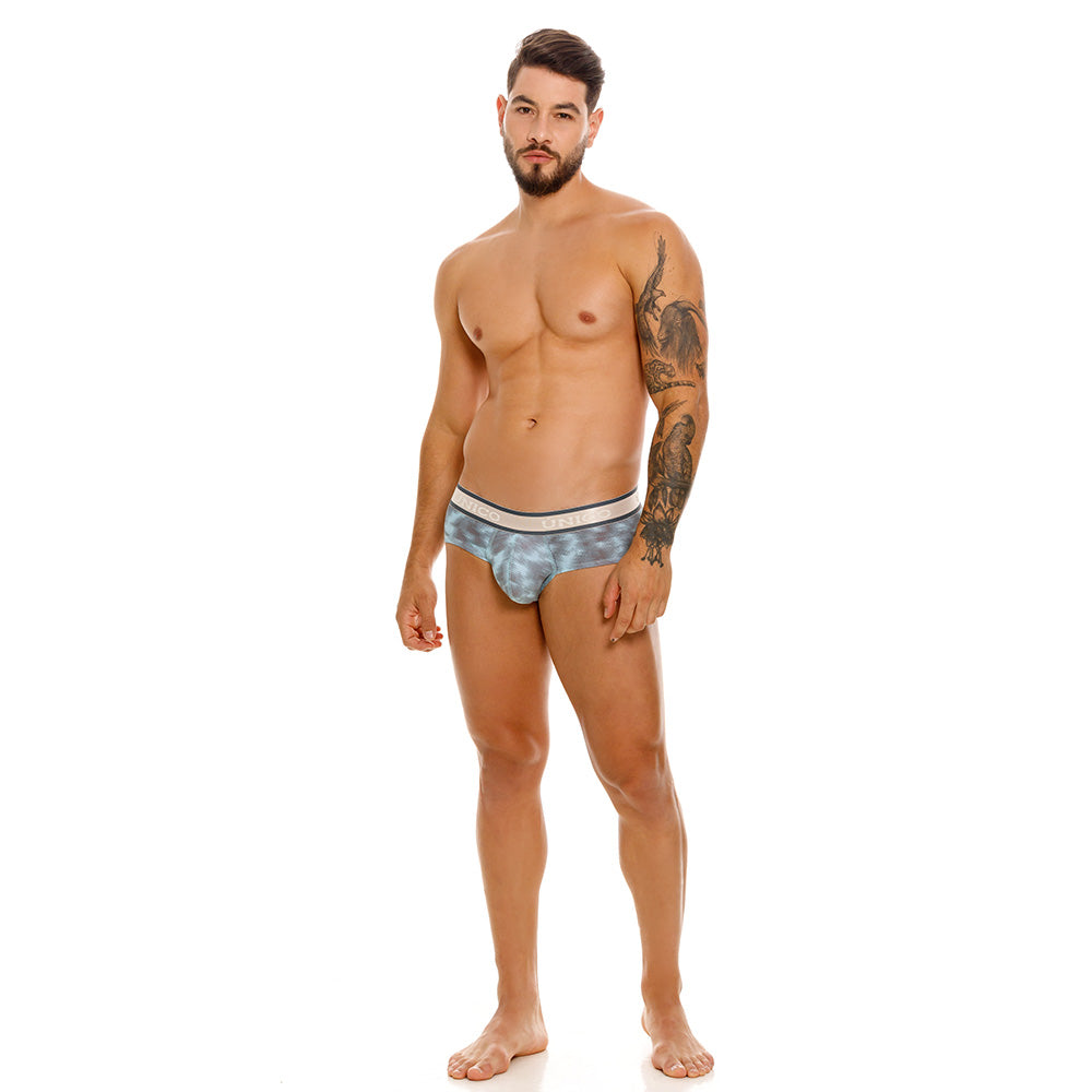 Mundo Unico Men's Cotton Boxer Briefs - Fascinante Grey Printed Design