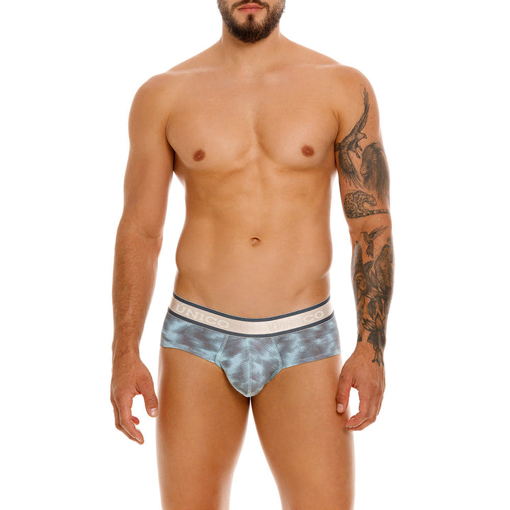 Mundo Unico Men's Cotton Boxer Briefs - Fascinante Grey Printed Design