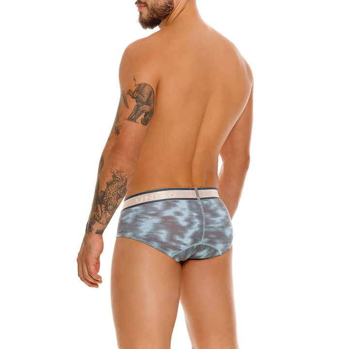 Mundo Unico Men's Cotton Boxer Briefs - Fascinante Grey Printed Design