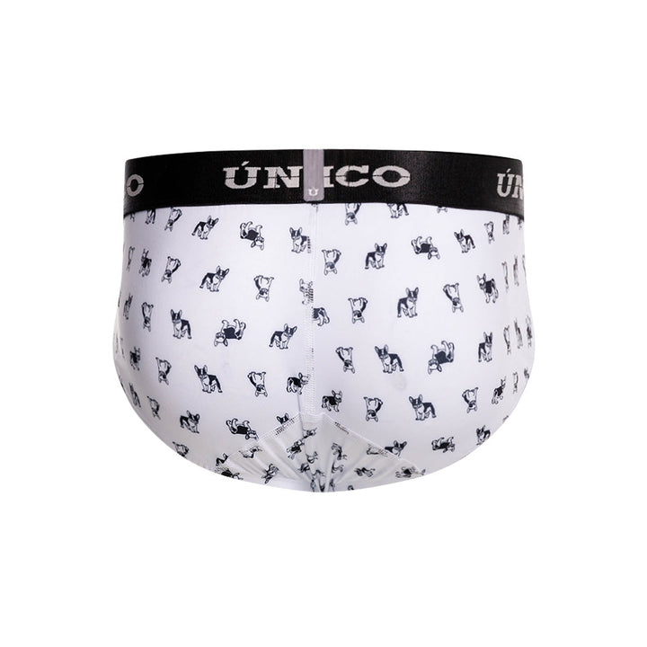 Mundo Unico Frenchis Men's Printed Boxer Briefs - White (Blanco)