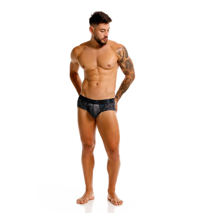 Unico Globán Men's Boxer Brief - Black Balloon Animal Print Microfiber