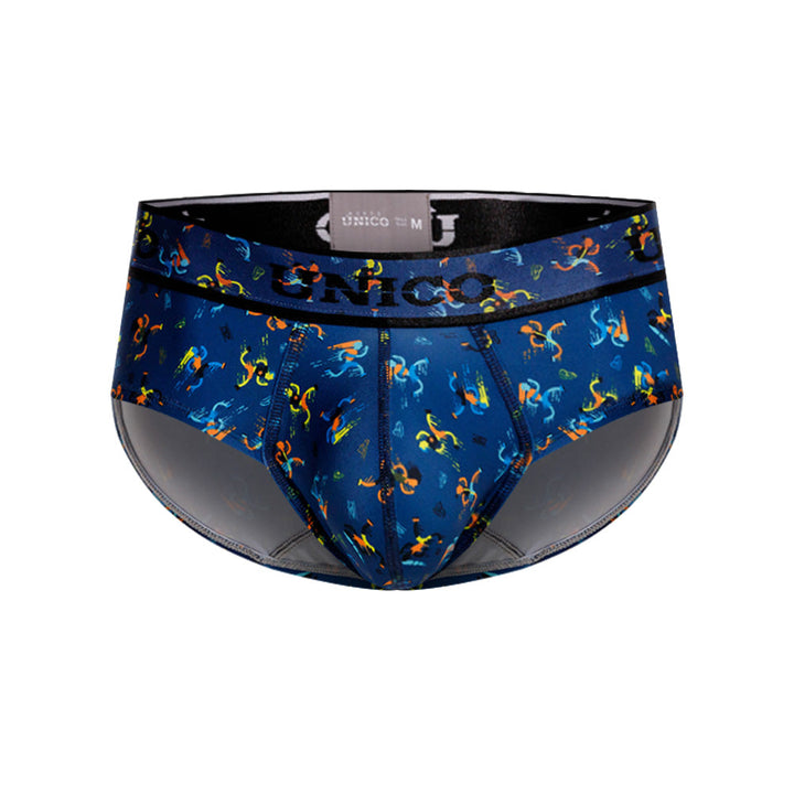 Mundo Único Blue Pacer Boxer Brief | Breathable Microfiber Underwear w/ Urologist-Endorsed Pouch