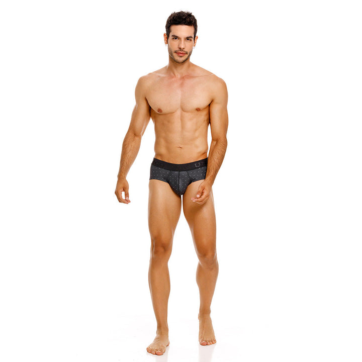 Mundo Unico Men’s Boxer Brief Salar Gris - Perforated Microfiber Performance Boxer Briefs