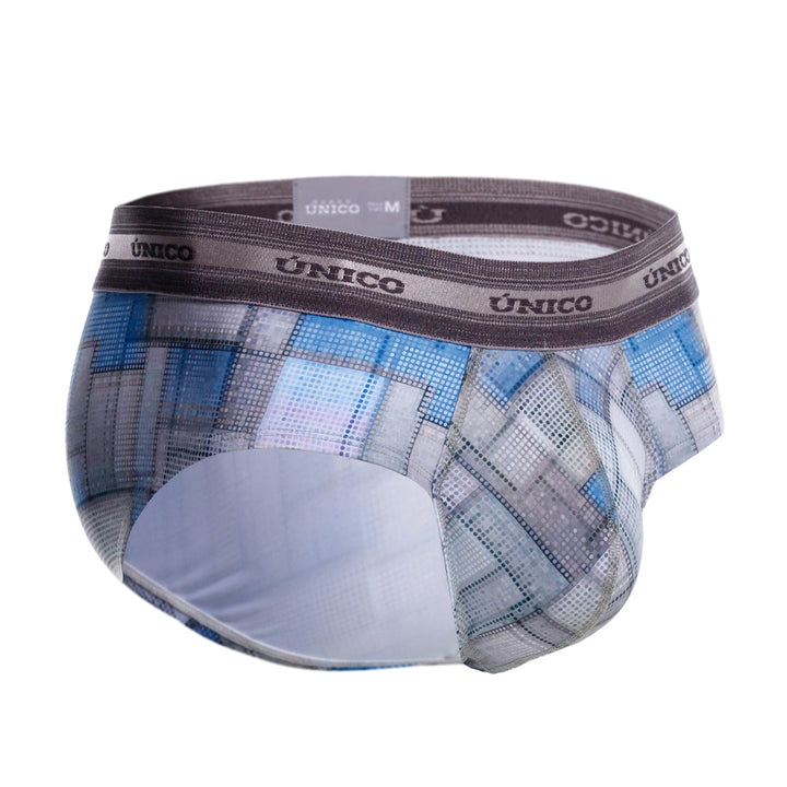 Mundo Unico men's grey microfiber boxer brief Viñeta – detail view