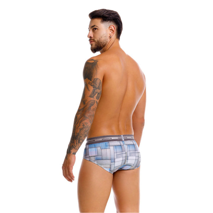 Mundo Unico men's grey microfiber boxer brief Viñeta – view 7