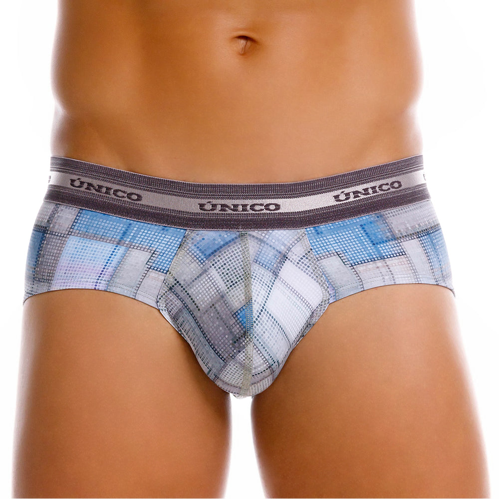 Mundo Unico men's grey microfiber boxer brief Viñeta – view 8