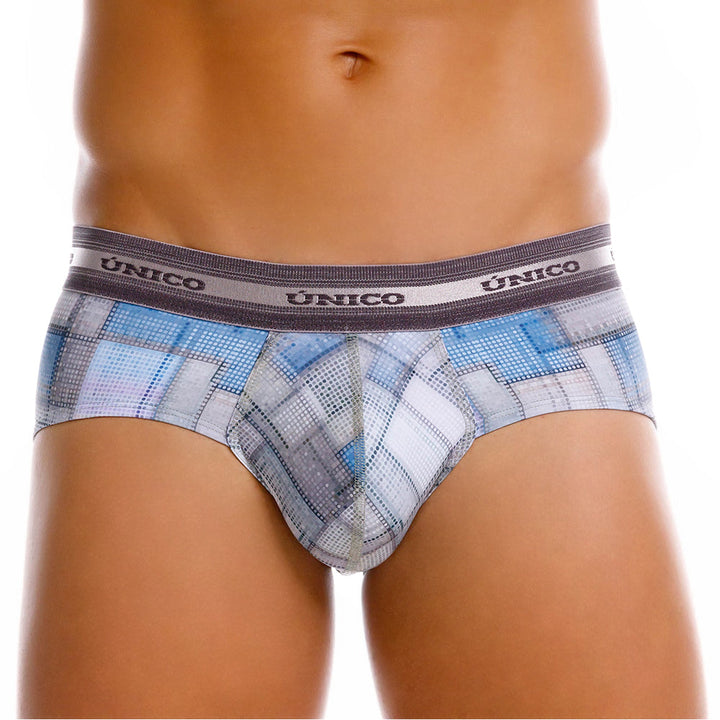 Mundo Unico men's grey microfiber boxer brief Viñeta – view 8