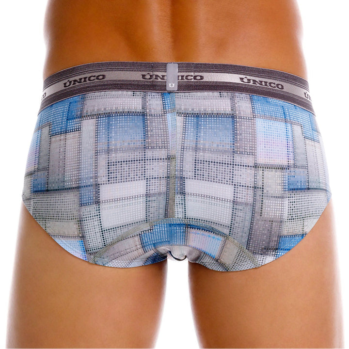 Mundo Unico men's grey microfiber boxer brief Viñeta – view 9