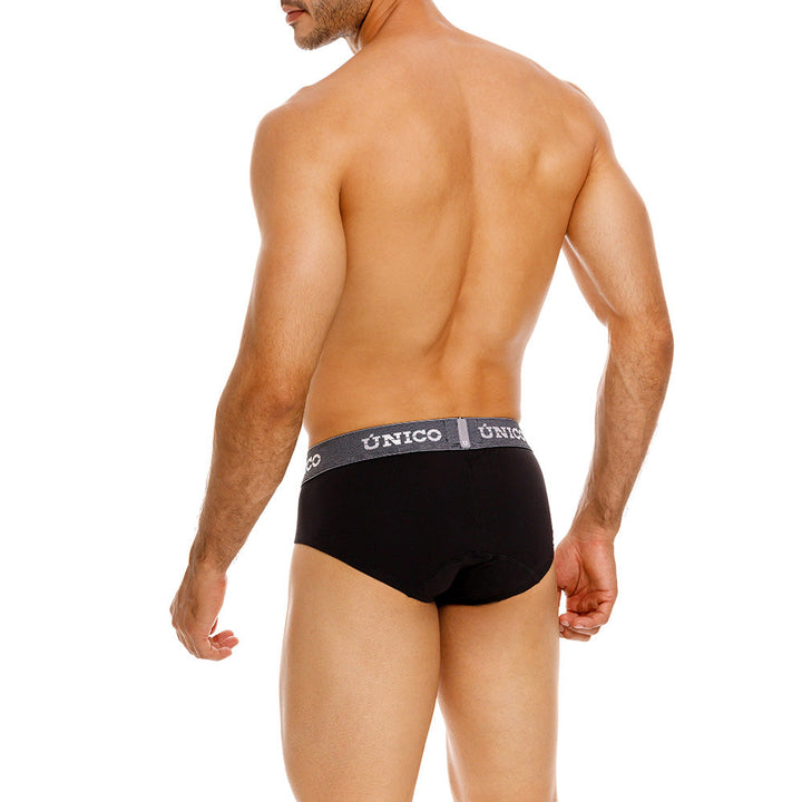 Mundo Unico Men's Cratos Black Microfiber Boxer Briefs