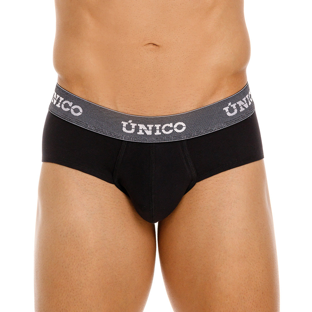 Mundo Unico Men's Cratos Black Microfiber Boxer Briefs