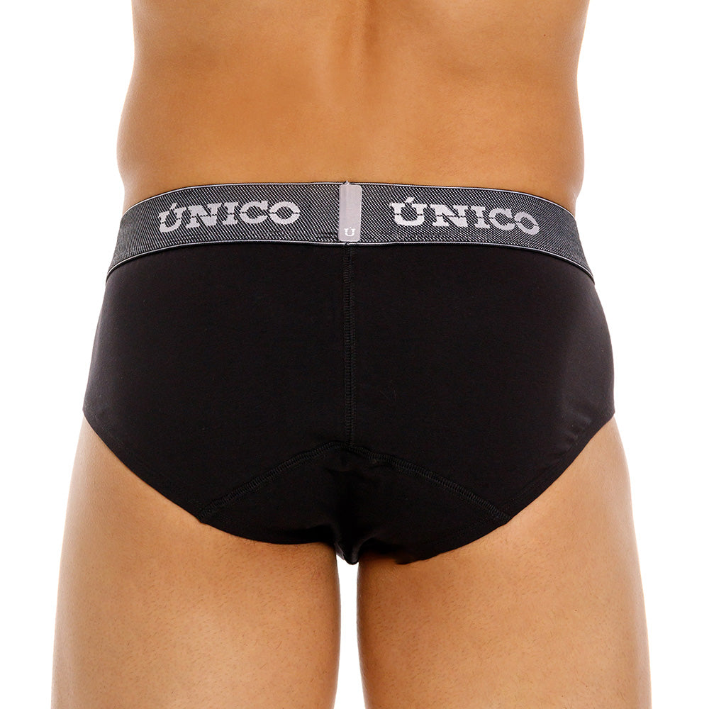Mundo Unico Men's Cratos Black Microfiber Boxer Briefs