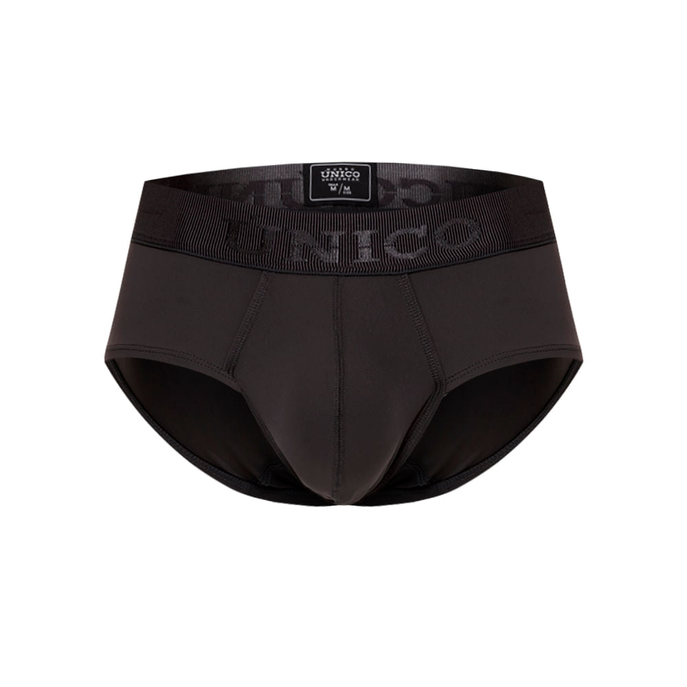 Mundo Unico Men's Zebrano M23 Dark Grey Solid Boxer Briefs
