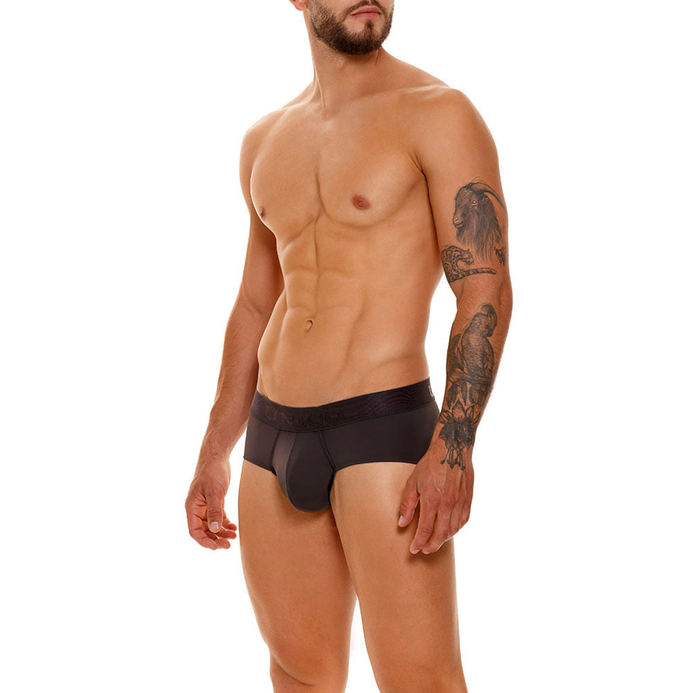 Mundo Unico Men's Zebrano M23 Dark Grey Solid Boxer Briefs
