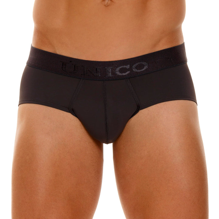 Mundo Unico Men's Zebrano M23 Dark Grey Solid Boxer Briefs