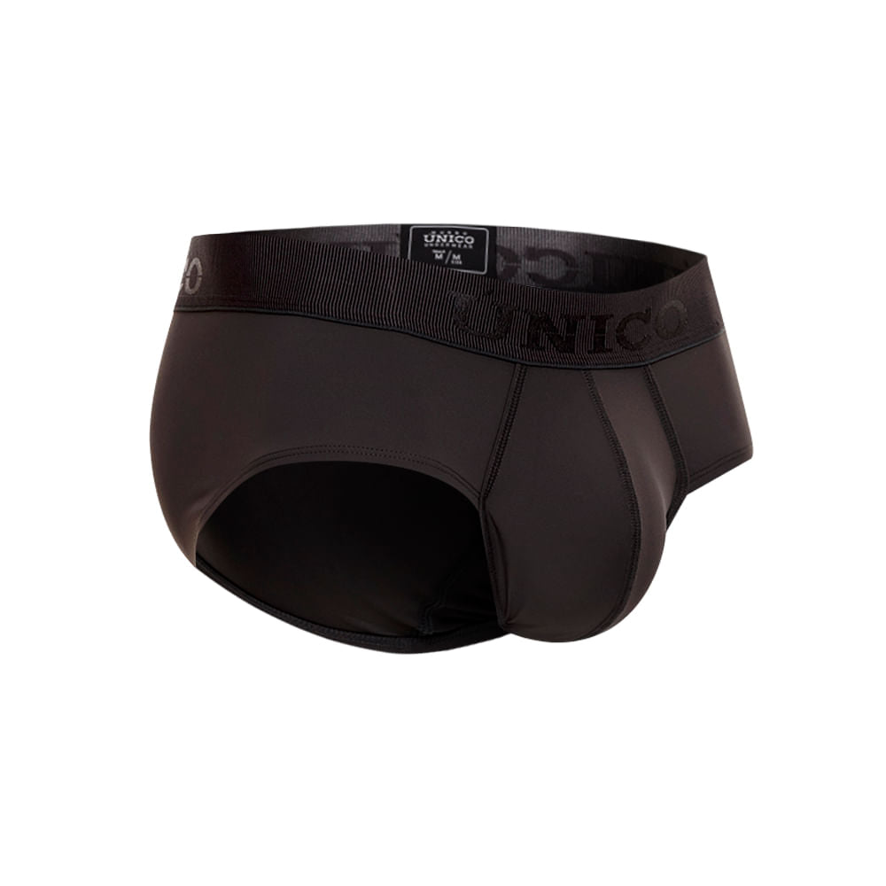 Mundo Unico Men's Zebrano M23 Dark Grey Solid Boxer Briefs