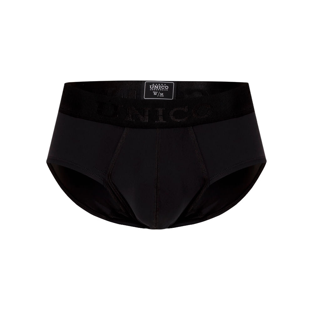 Unico Boxer Brief Roble A23 - Men's Black Premium Cotton Boxer Brief