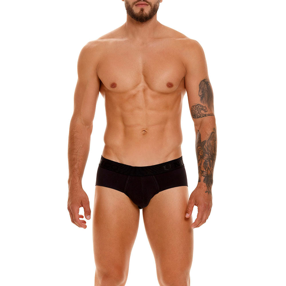 Unico Boxer Brief Roble A23 - Men's Black Premium Cotton Boxer Brief