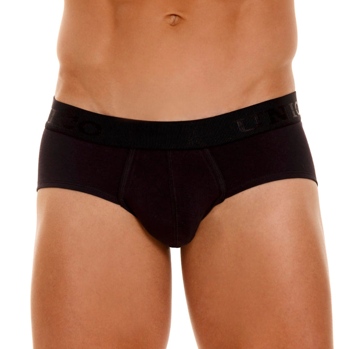 Unico Boxer Brief Roble A23 - Men's Black Premium Cotton Boxer Brief