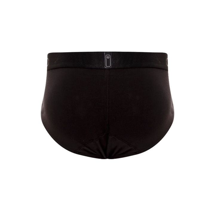 Unico Boxer Brief Roble M23 - Men's Black Microfiber Second-Skin Boxer Brief