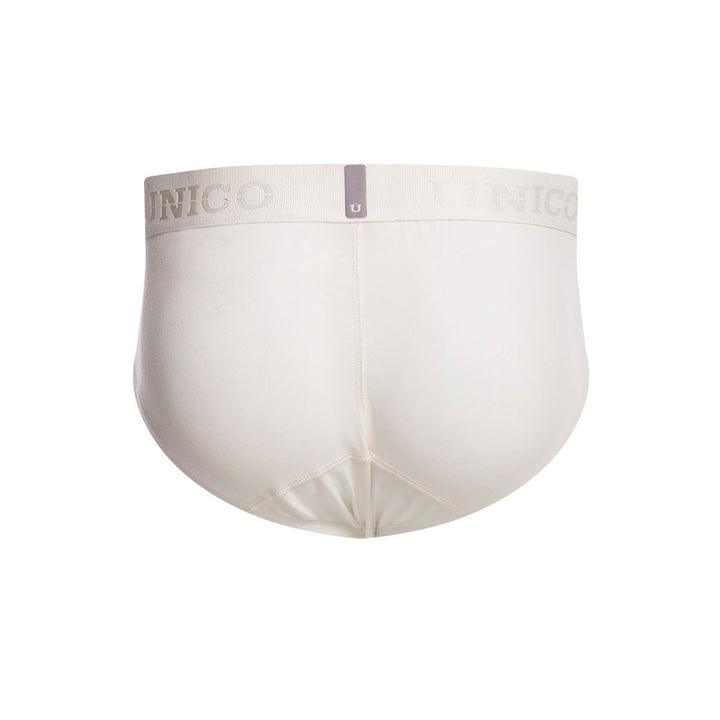 Mundo Unico Men’s Boxer Brief Nivjis Beige - Solid Microfiber Comfort Boxer Briefs with Support Pouch