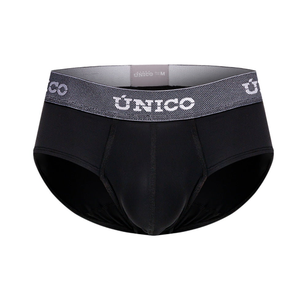Mundo Unico Men's Sorona Negro Boxer Briefs - Premium Cotton Comfort with Anatomical Support