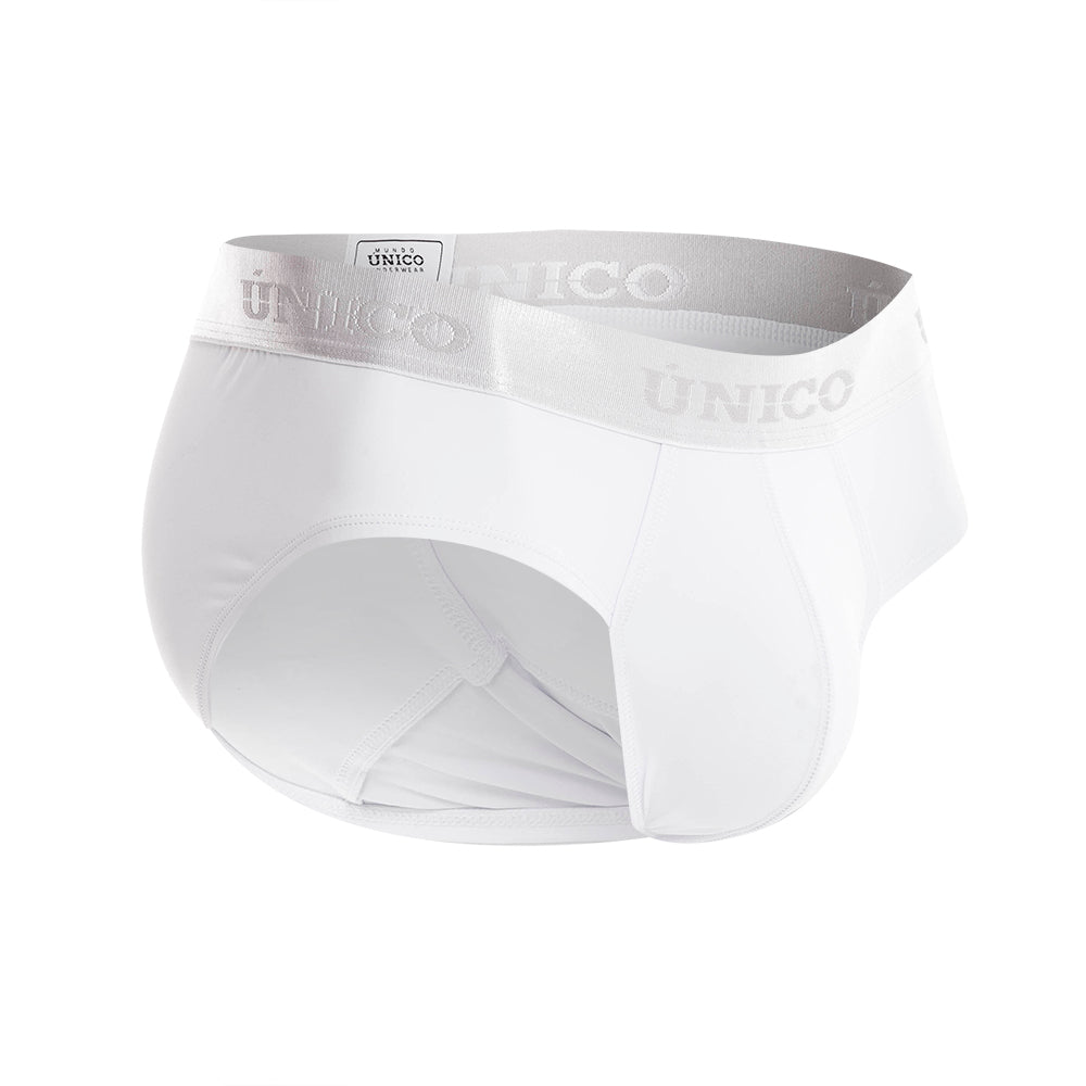 Mundo Unico Men's Microfiber Briefs - Cristalino M23 White