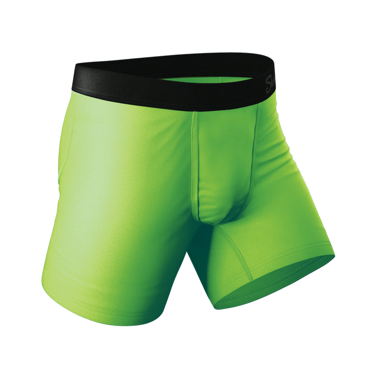The Supernova Boxer Briefs | Bright Green Ball Hammock® Pouch Underwear
