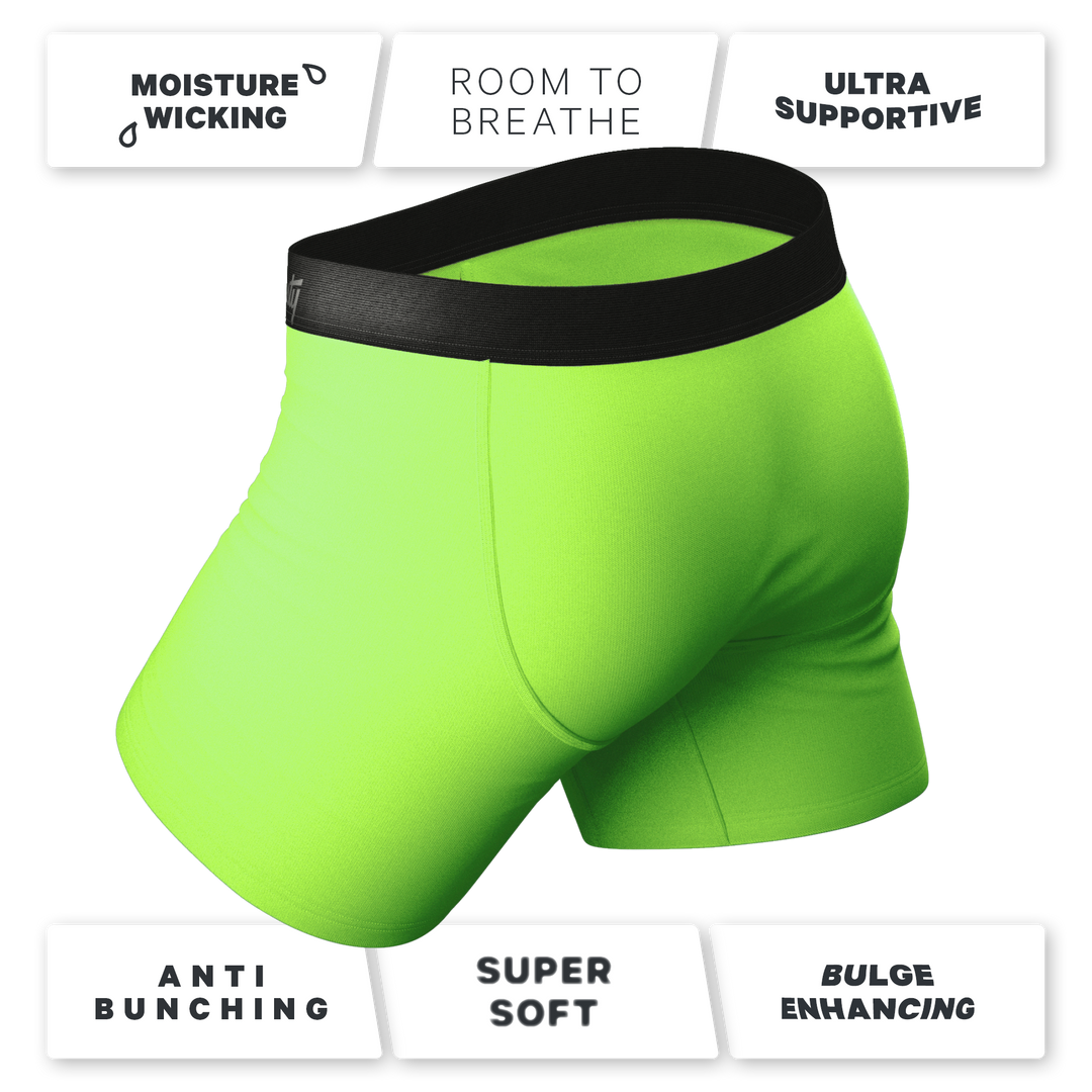 The Supernova Boxer Briefs | Bright Green Ball Hammock® Pouch Underwear