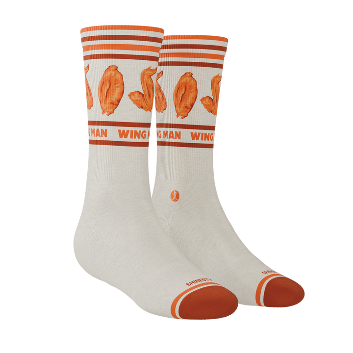 The Buffalo & Blue | Chicken Wings Heel Hammock™ Crew Socks