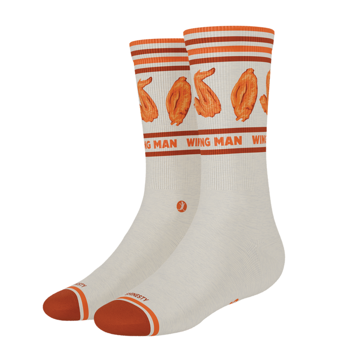The Buffalo & Blue | Chicken Wings Heel Hammock™ Crew Socks