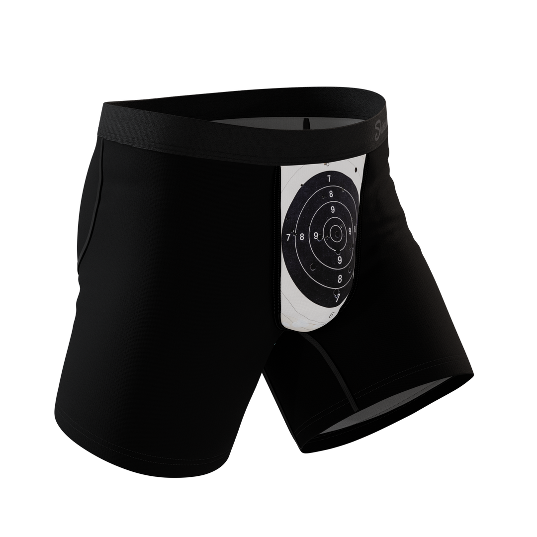 Shinesty The Bullseye target Ball Hammock pouch underwear – men's bullseye target print boxer briefs