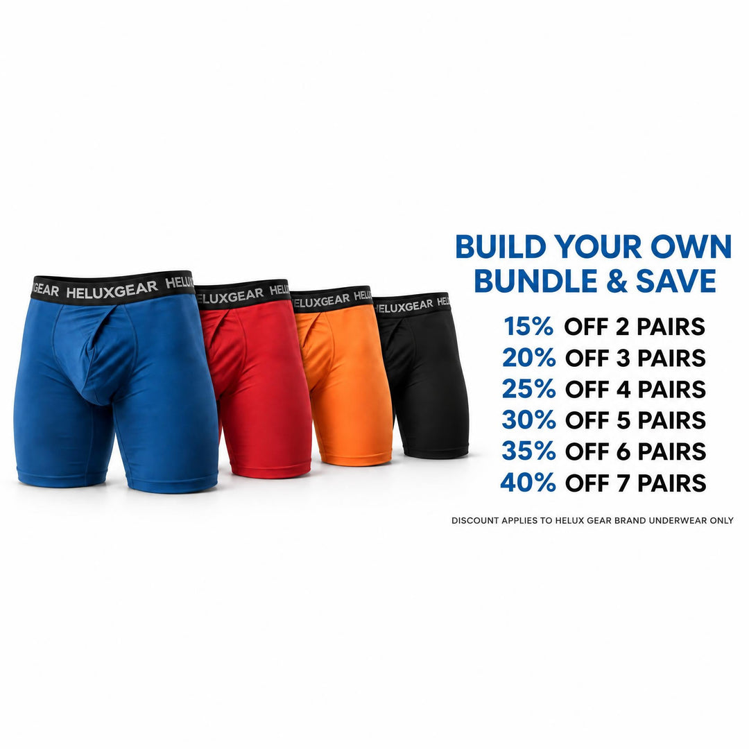 Helux Gear Microfiber Boxer Brief 2nd Edition in Orange – men's TENCEL anatomical pouch boxer brief