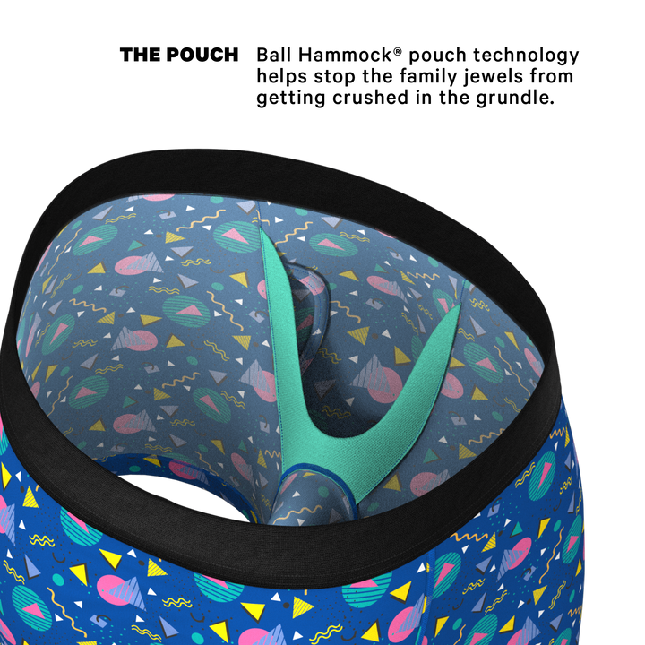 The Bus Stop Boxer Briefs | Retro Shapes Ball Hammock® Pouch Underwear with Fly