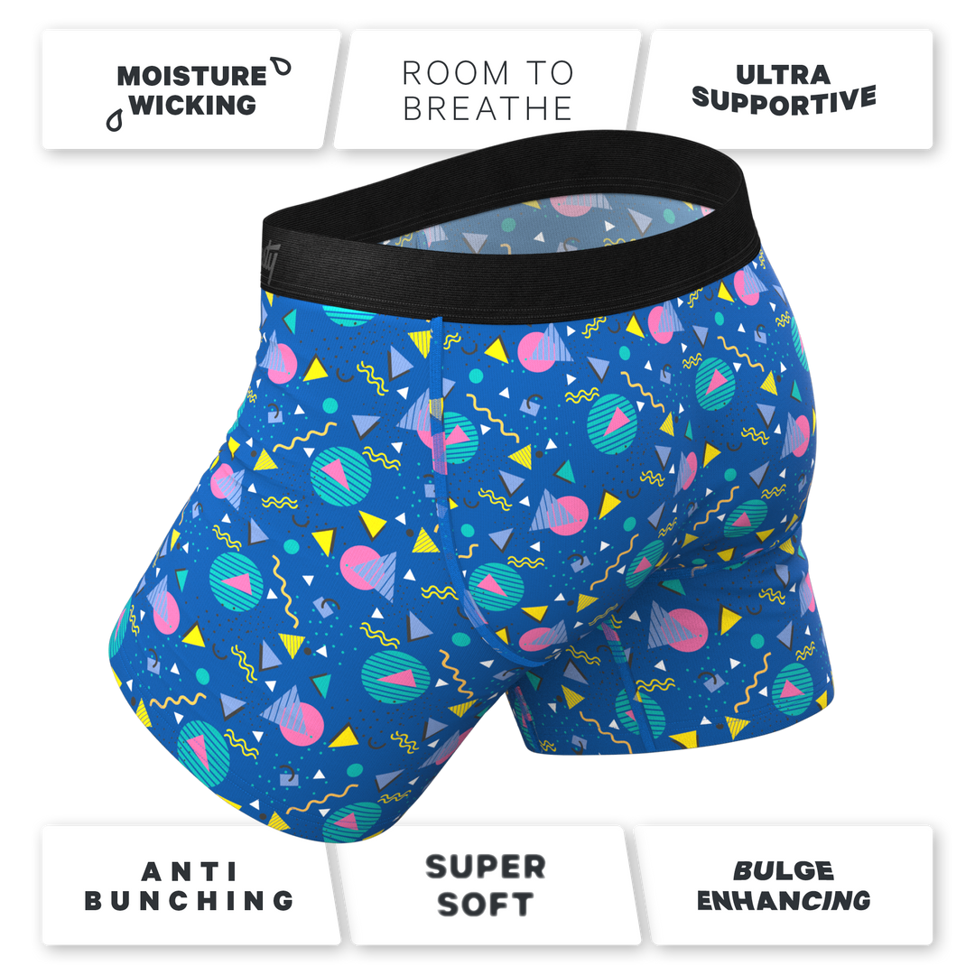 The Bus Stop Boxer Briefs | Retro Shapes Ball Hammock® Pouch Underwear with Fly