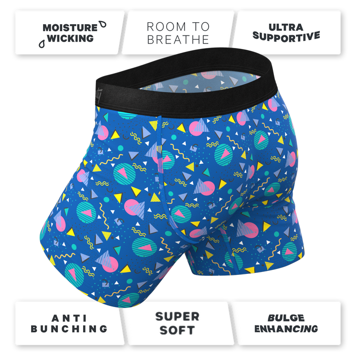 The Bus Stop Boxer Briefs | Retro Shapes Ball Hammock® Pouch Underwear with Fly