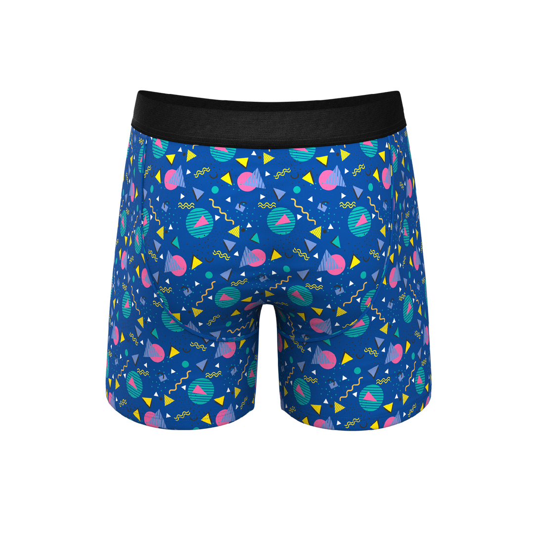 The Bus Stop Boxer Briefs | Retro Shapes Ball Hammock® Pouch Underwear with Fly