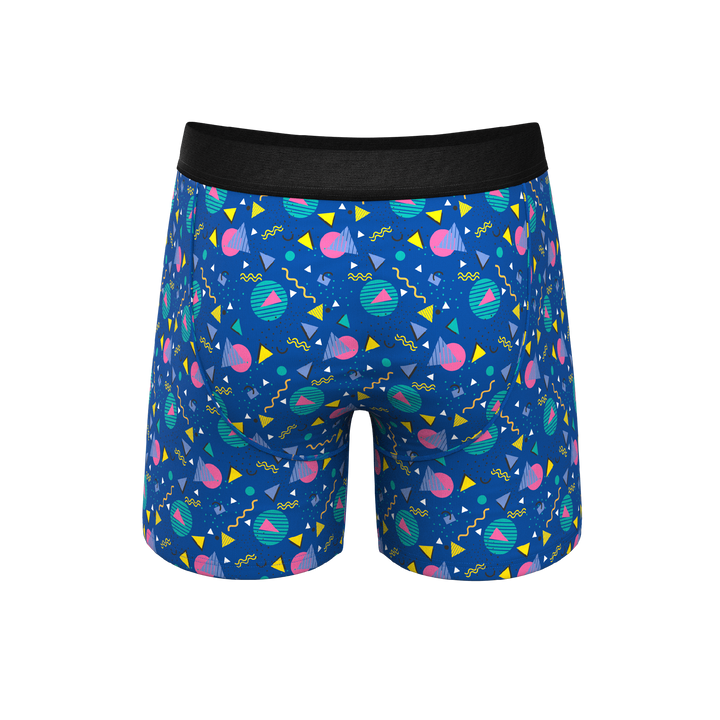 The Bus Stop Boxer Briefs | Retro Shapes Ball Hammock® Pouch Underwear with Fly