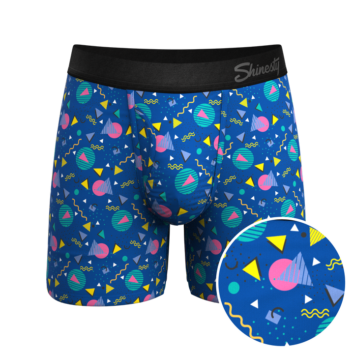 The Bus Stop Boxer Briefs | Retro Shapes Ball Hammock® Pouch Underwear with Fly