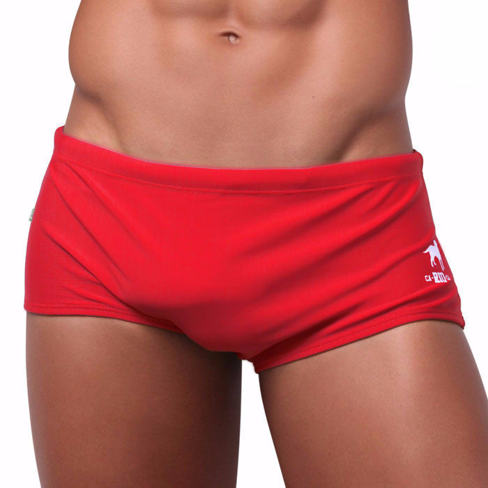 CA-RIO-CA Men's Traditional Square Solids Cut Sunga Male Bathing Suit Swimwear in 