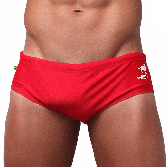 CA-RIO-CA Men's Low Rise Solids Cut Sunga Male Bathing Suit Swimwear in 