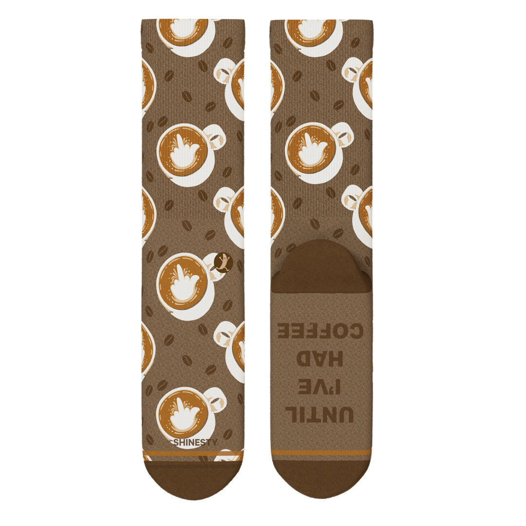The Caf-fiend | Coffee Heel Hammock™ Crew Socks