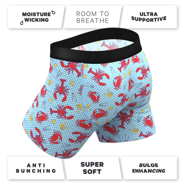 Cajun Cookout: Summer Crabs Ball Hammock® Pouch Boxer Briefs