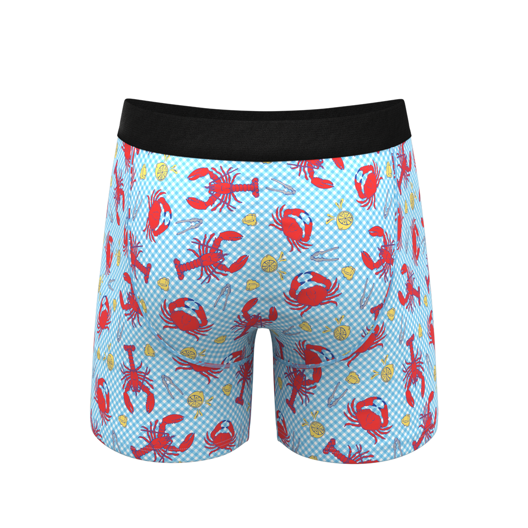 Cajun Cookout: Summer Crabs Ball Hammock® Pouch Boxer Briefs