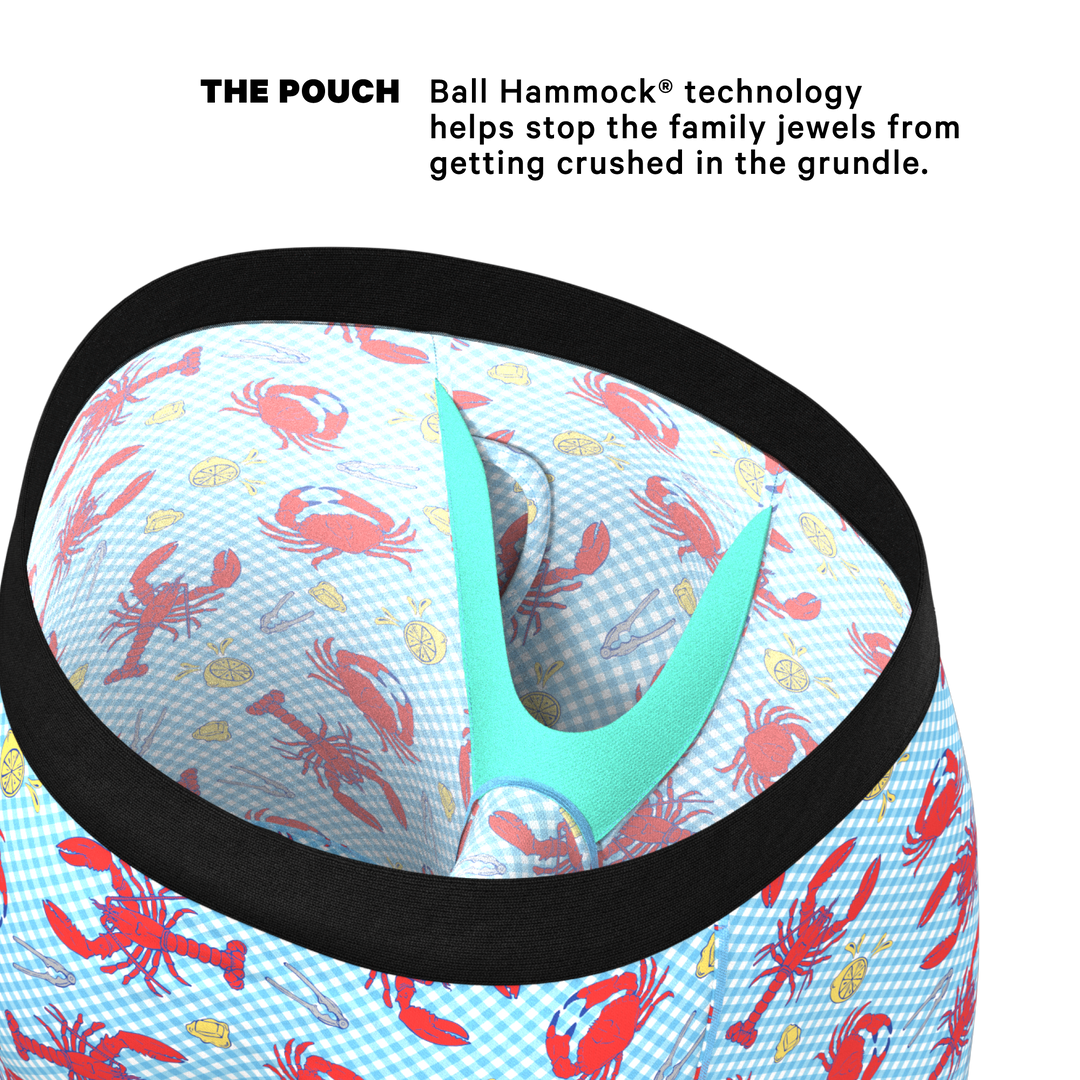 Shinesty Cajun Cookout Summer Crabs Long Leg Ball Hammock® Underwear with Fly