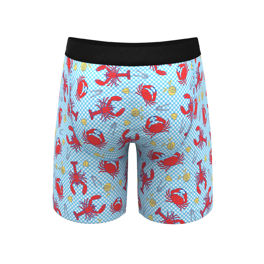 Shinesty Cajun Cookout Summer Crabs Long Leg Ball Hammock® Underwear with Fly