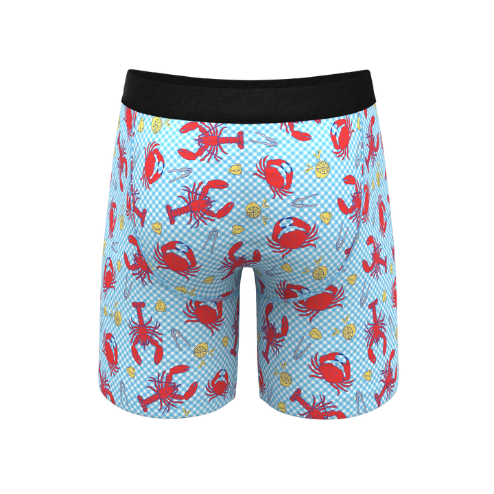 Shinesty Cajun Cookout Summer Crabs Long Leg Ball Hammock® Underwear with Fly