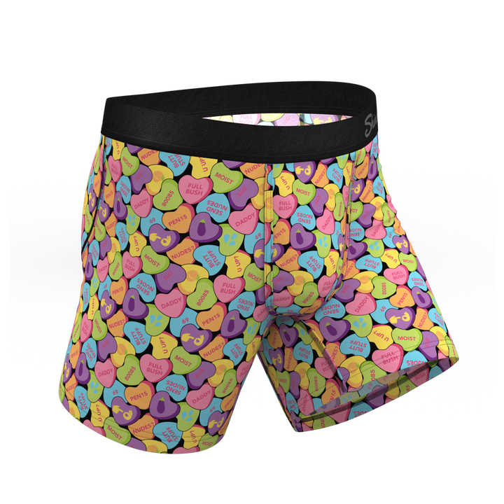 Shinesty "The Candy Crush" Candy Hearts Ball Hammock® Pouch Boxer Briefs