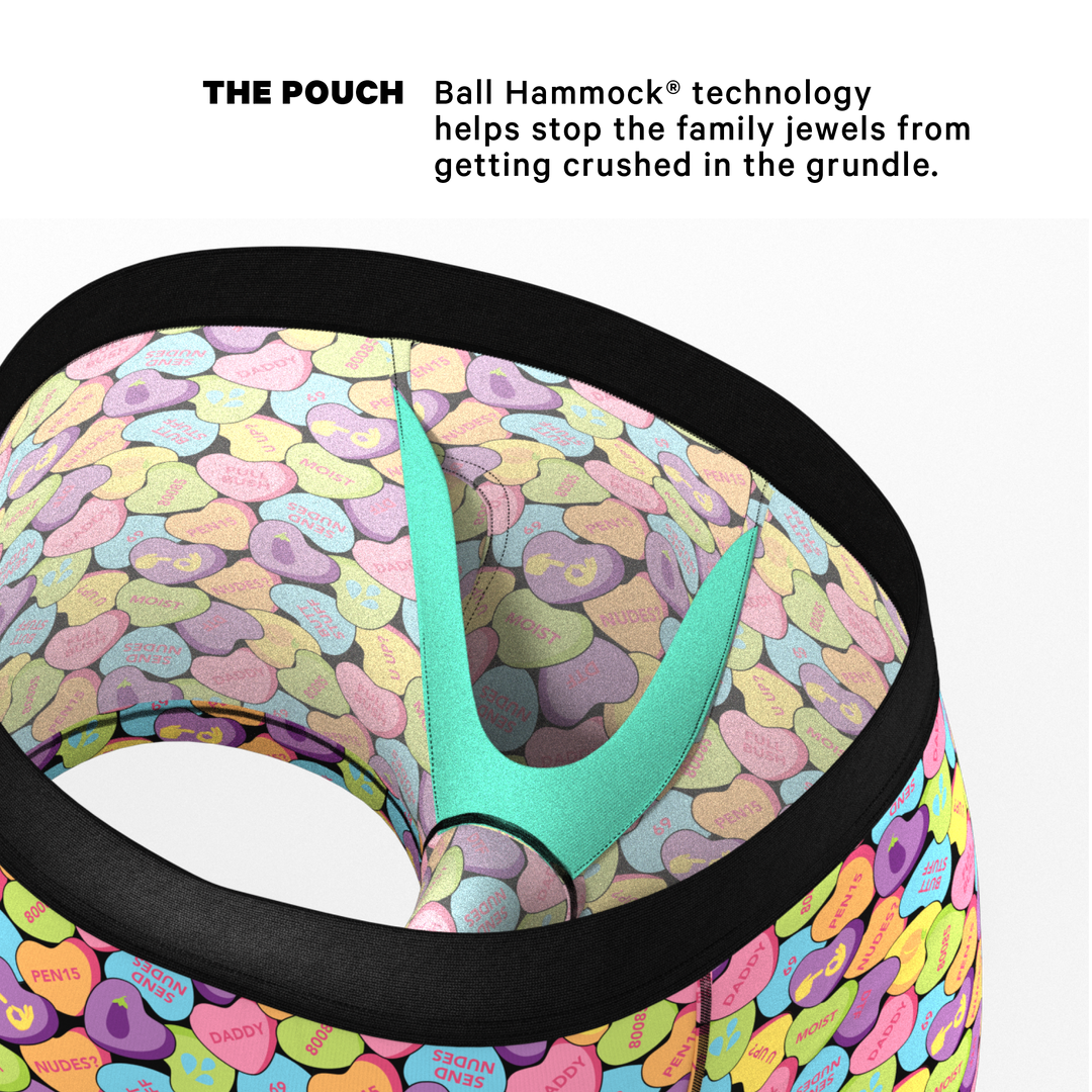 The Candy Crush: Candy Hearts Trunks with Ball Hammock® Pouch Underwear